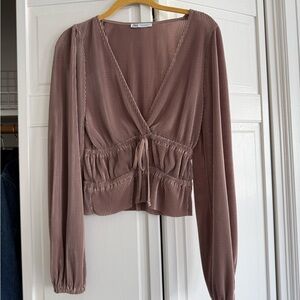 Zara V-Neck Blouse